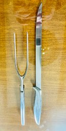 Mid-Century Modern USA Gerber-balmons/ Gerber-ron Stainless Steel Carving Set Great Condition!