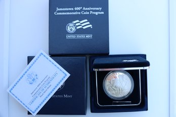 2007 Jamestown 400th Anniversary Silver Proof Coin