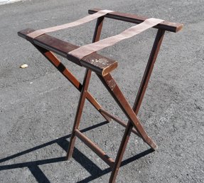 Wood Luggage Tray Folding Rack