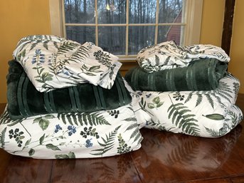 Pretty Botanical Bedding, Two Twin-Sized Sets