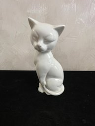 Otagiri White Siamese Cat Porcelain Figurine