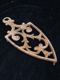 Antique Cast Iron Trivet Heart Farm House Decor