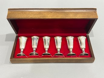 Set Of 6 Sterling Silver Boardman Cups