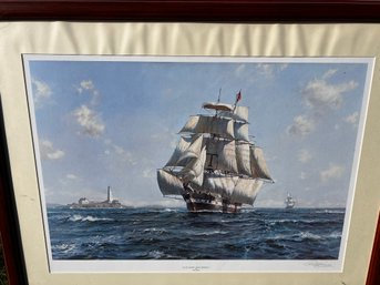 McKay Clipper 'Anglo-American' Lithograph By Roy Cross