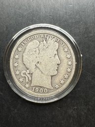 1900 Barber Silver Half Dollar