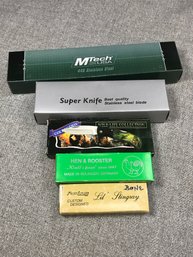 Lot Of Five - Brand New Pocket Knives - Over $325 Retail - Clearance Prices Total Over $240 - Frost Cutlery