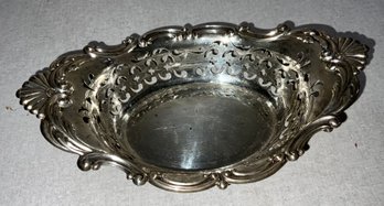 Stunning Antique Gorham Cromwell Sterling Pierced Oval Bowl