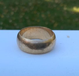 Vintage Mans 14K Gold Wedding Band ~ Size 8 1/2 ~