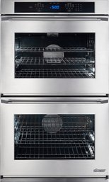 A Dacor Renaissance Electric Stainless Steel Double Wall Oven