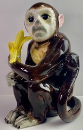 Unique Hand-Painted Porcelain Monkey Figurine