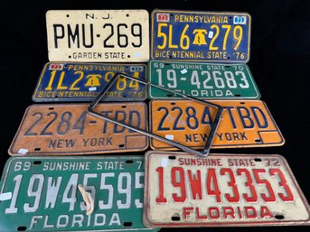 Vintage License Plate Lot