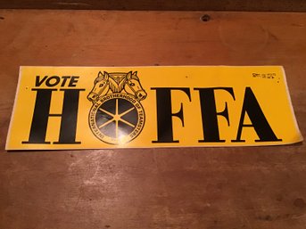 Vintage HOFFA Bumper Sticker