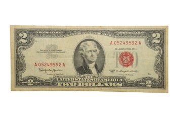 1963 Two Dollar Red Seal Note