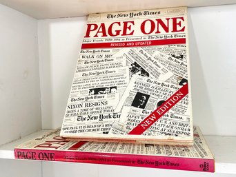A Pair Of Books - Page One - New York Times Headlines In Art Book Form