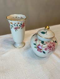Lenox Barrington Collection Vase & Ginger Jar