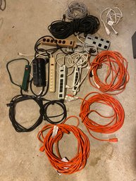 Collection Of Extension Cords And Power Strips