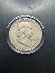 1951 Benjamin Franklin Silver Half Dollar