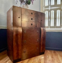 Antique Art Deco Highboy Dresser 37' X 19' X 45