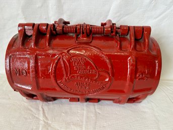 Antique COOPER FIREMAN'S HOSE COUPLER- Cast Iron 1894 Patent