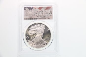 2016 W Pcgs Pr70cam Proof 70 Deep Cameo Silver Eagle .999 Coin