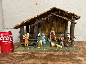 Wooden Nativity Manger