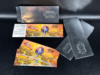 Three Vintage Three-Day Passes To Disneys Epcot Center, One Unused!