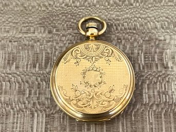 American Watch Co Antique Pocketwatch In Gold Case By G. W. Ladds 1867