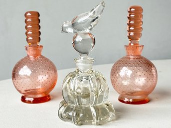 Vintage Art Glass Perfume Bottles