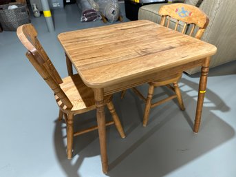 Children's Wooden Table And Chairs