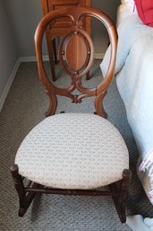 32 Inch Tall Antique Mahogany Rocking Chair