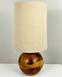 A Modern Teak Table Lamp