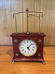 Jerome & Co. Horolovar Flying Pendulum Mahogany Novelty Clock Made In Germany