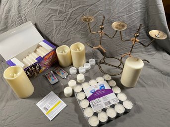 Candle Collection: Shabbos Candles, Electric Color Changing Candles