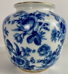 Shumann Blue Floral Vase