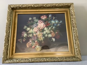 Framed Floral Vase Print