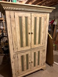 Painted & Antiqued TV Cabinet