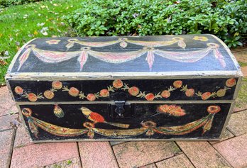 Vintage Painted Wood Chest