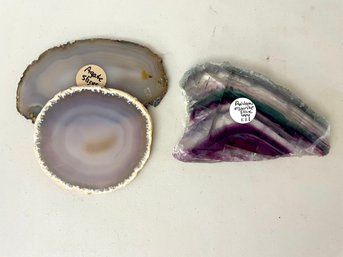 Rainbow Fluorite & Agate Small Slabs