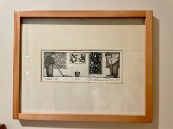Framed 'Clean Up' Lithograph Pencil Signed, Numbered & Dated 1915
