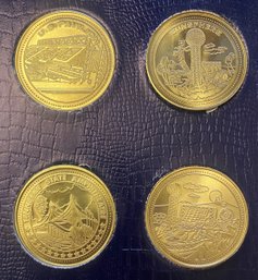 1982 World's Fair Collectors Set Of 4 Bronze Medals Energy Turns The World