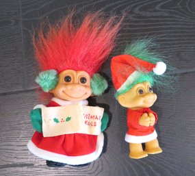 Vintage Russ Christmas Carolers Trolls Figures