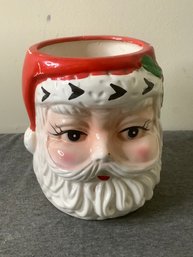 Vintage Rubens Christmas Santa Head Planter