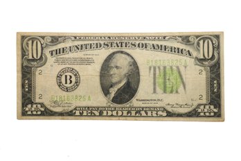 1934 $10 Federal Reserve Note Green Seal