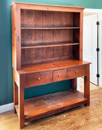 A Vintage Shaker Style Pine Hutch