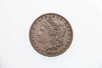 1880 Silver Morgan Dollar Coin