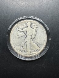 1918-D Walking Liberty Silver Half Dollar