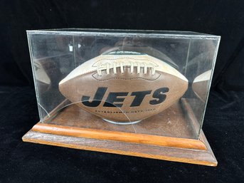 Vintage Jets Football In Case