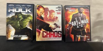 Lot Of DVD Movies - Hulk, Chaos, The Art Of War II, Pathfinder, Gran Torino, Body Of Lies, Blade, 8MM. KD/e3