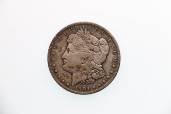 1904 Silver Morgan Dollar Coin