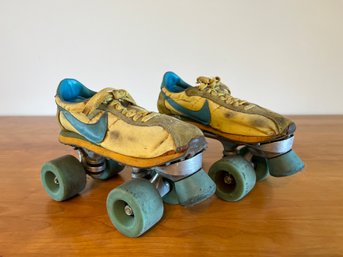 Pair Of Vintage Nike Shoes With Nike Roller Skates